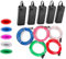 Balabaxer EL Wire, 5 Pack 9ft Neon Lights Portable Electroluminescent Wire with Battery Pack for Parties, Halloween,DIY Decoration (Green, Blue, Red, White, Pink)