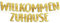 Willkommen Zuhause-Girlande, Glitzerbanner, Lustiges Partyzubehör