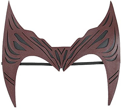 LOADREAM Damen-Tiara für scharlachrote Hexe, Kopfschmuck, Wanda Maximoff, Kopfbedeckung, rote Lederkrone, Halloween, Party, Kostüm, Requisiten (A)