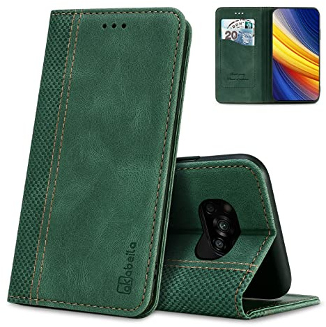 AKABEILA Hülle für Xiaomi Poco X3 NFC / X3 / X3 Pro / C3 Handyhülle PU Leder Flip Case Ständer Brieftasche Schutzhülle Klapphülle Tasche Case mit [Kartenfach] [Standfunktion] [Magnetisch]