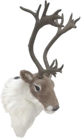 Generisch Deko Figur Wand Hirschkopf Hirsch braun Rentier Geweih Wanddekoration Wandfigur