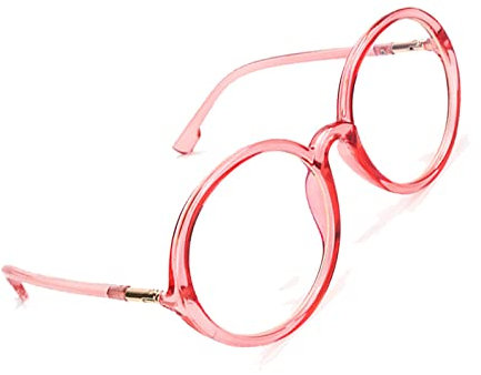 Voolga Blaulichtfilter Brille Damen Ohne Stärke Retro Ohne Stärke Gaming Blaufilter Modisch Für Computer/Smartphones/Tablets Fake Brille für Damen und Herren C1