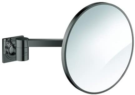 Grohe Kosmetikspiegel Allure 40967_1, Wandmontage, 7-fache Vergrößerung, hard Graphite