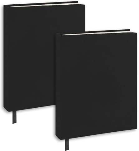 KICNIC Black Book Covers 2 Pack, 6x9 Stretchable Book Sox Suitable for Most Hardcover Books, Up to 8.5”X9.5”,Washable and Reusable Protective Cover for Textbooks