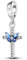 CYCUFF Sterling Silber Charms 925 für Europäische Armband & Halsketten Anhänger Perlen Schmuck Geschenk für Frauen Familie Freunde (Pavé Kreuz Schmetterling Charm)