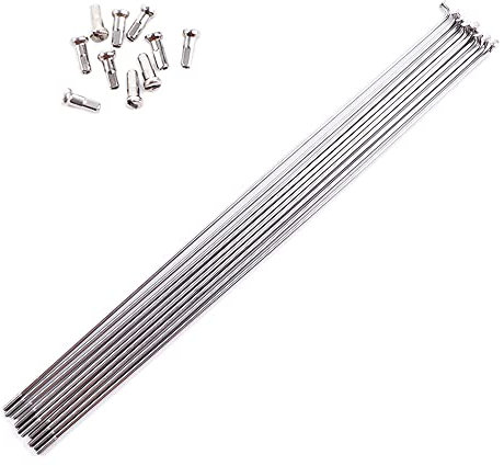 Vctitil 10 radios de bicicleta de 245 mm a 305 mm, 14 G, radios y pezones, radios de bicicleta para bicicleta de montaña, bicicleta de carretera, bicicleta eléctrica, ruedas 700C (300 mm)