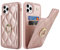 SailorTech iPhone 11 Pro Max Hülle mit Kartenhalter für Frauen, iPhone 11 Pro Max Handyhülle Ring-Ständer [Kartenfach] [Standfunktion] Niedliche und modische Tasche für iPhone 11 Pro Max-Roségold