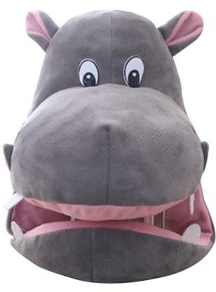 ibasenice Lustige Nilpferd Mütze Cosplay Kopfbedeckung Grau Japan Cartoon Hut