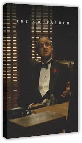 Filmposter The Godfather auf Leinwand, Schlafzimmer, Dekoration, Sport, Landschaft, Büro, Raumdekoration, Geschenk, Rahmenstil, 40 x 60 cm