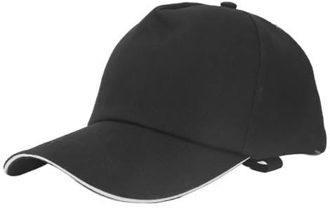 Sichere Anstoßkappe, Verstellbare Baseballmütze, ABS-Innenseite, Atmungsaktive Baumwolle, Leichte Arbeitsmütze, Schwarz, Gepolsterte Anstoßkappe, Industrielle Anstoßkappe