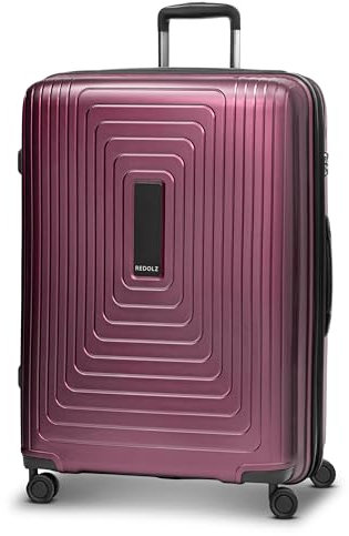 REDOLZ sehr großer Hartschalen L+ Trolley | 52 x 34 x 77 cm | mit Dehnfalte von 123 auf 140 Liter erweiterbar | Ultra-leicht nur 4,4 kg (Essentials 14)