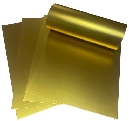 ASENME Bastelkarton, 8 Stück - Farbkarton (Mattes Gold, A3 / 8 Einheiten)