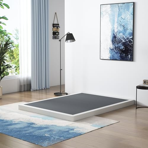 Vehowy Boxspringbett für Kingsize-Bett, 10,2 cm, nur Boxspringbett, robuste Matratzenfundament, Metall-Bettgestell, rutschfest, einfache Montage