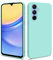 HSP Cover per Samsung Galaxy A15 4G / 5G [repellente alla polvere] Custodia protettiva in silicone TPU premium | antigraffio antiurto | Protezione della fotocamera | Vestibilità sottile | Turchese