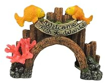 CLASSIC Arch with No Fishing Sign and Fish 185x110x135mm