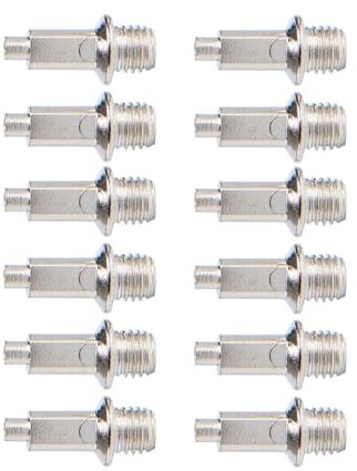 perfk 12 Stück Weitsprung-Spikes, Hochsprung-Spikes, Leichtathletik-Spikes, rutschfeste Stahlspikes für Schuhe, Sprungspikes für den Sport