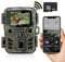 RecorCam Cámara de Caza WiFi 24MP 1296P con App Bluetooth Camara Fototrampeo de Caza Visión Nocturna IR LED Camara con IP66 Impermeable con Tarjeta de Memoria de 32GB, para la vigilancia de la Fauna