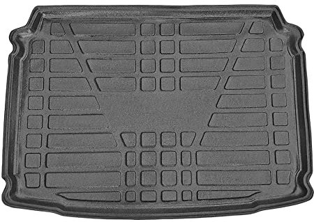 apline Compatible con Peugeot 308 II (T9) 2014-2021 Flexible Tronco Alfombra De Carga Piso de Carga Bandeja Maletero Trasero Negro