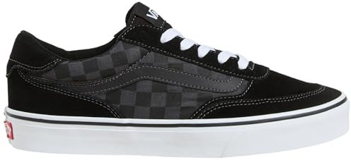 Vans Brooklyn LS, Zapatillas Hombre, Checkerboard Black Asphalt 42.5 EU