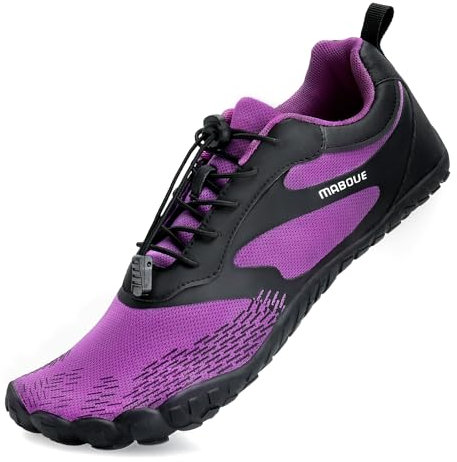 Mabove Chaussures pieds nus femmes hommes Chaussures de trail minimaliste Running Fitness Chaussures pour sport outdoor Resp（Violet 39）