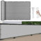 Balkon Sichtschutz 300 x 30 cm Windschutz Und Sonnenschutz, Sichtschutzplane Balkon Witterungsbeständig, mit Kabelbinder Und Kordel, für Hofmauer Terrasse, Hellgrau