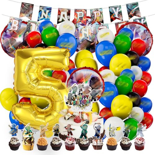 Kindergeburtstag ninjago deko luftballon 5 ninjago geburtstag | geburtstagsdeko jungen, Happy Birthday Dekoration Banner Karikatur Luftballons deko (5)