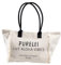 Purelei® Strandtasche aus Baumwolle – Beige mit Live Aloha Vibes Schriftzug, Onesize - Tasche