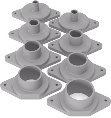 PRIWAS Kopierhülsen-Set passend für Metabo OFE 1229 Signal/OFE 738 | Kopierringe passend für Metabo Oberfräsen (Set 2: 10/12/17/20/24/27/30/35)