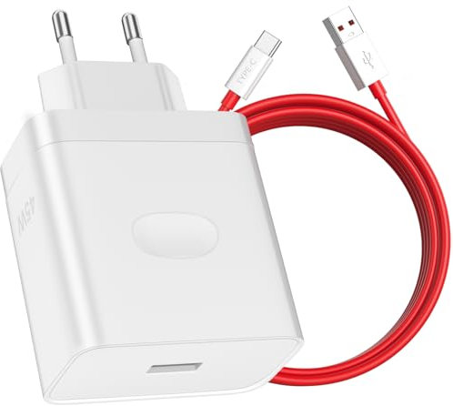 45W SUPER VOOC USB Ladegerät für Oneplus Super Vooc Charge,USB Netzteil mit 6A USB C Ladekabel 1M Dash Charge Adapter für OnePlus 10 9 Pro Nord CE 3 2 Lite für realme 12x 11 10 OPPO Reno12FS/11 F/10/8