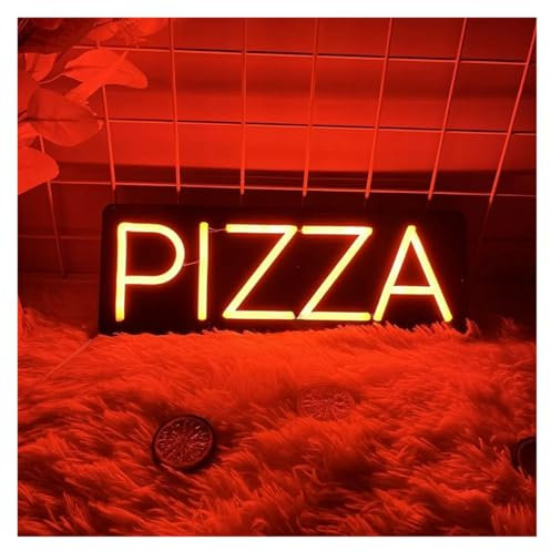 Décor Mural Lumière Panneau Néon LED PIZZA Pour Aliments, Lumière LED Pour Restaurant, Pizza, Boutique, Décoration, Alimenté Par USB, Lampes À Intensité Variable