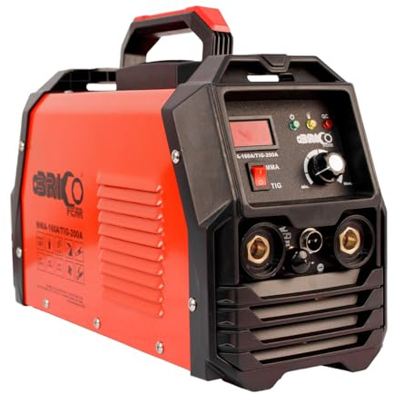 Bricoferr Schweißgerät MMA-160/TIG-200-140A MMA, 200A WIG, 220V, Elektroden 1,0-4,0 mm