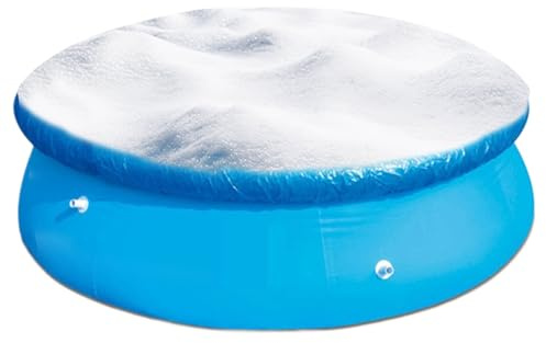 Générique Poolabdeckung – Poolabdeckungen | runde Poolabdeckung | wasserdicht, staubdicht, mit Kordelzug für einen Winterteich, unterirdisch, Spa, Baigno