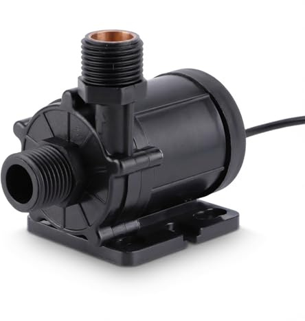 Pompe de Relevage Brushless DC12V 30W 800L / H avec Levée 12m - Faible Bruit, Protection Anti - Surchauffe, Idéale Chauffage et Aquarium