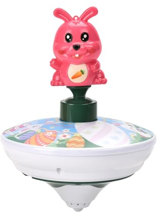 Jouet rotatif lapin de Pâques: gadget éducatif musical rotatif, jouet interactif d'apprentissage en flash, activités de jeu pour | Jouet flash pour rag