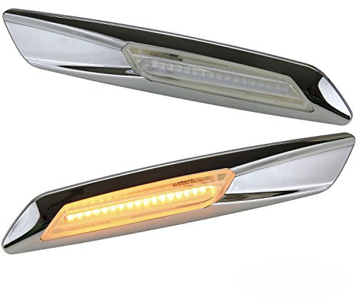 phil trade LED SMD Seiten Blinker Klarglas Chrom