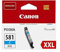Canon 1995C001 Tintenpatrone CLI-581C Druckerpatrone, Cyan, Standard, XXL