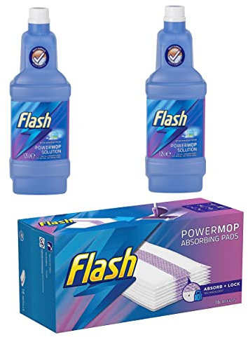 Flash powermop refils bundle - 2 x bottles + 1 x pad