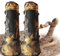 V-Cheetong Schlangengamaschen Unterschenkel Rüstung Schlange Bite Leggings Wasserdicht Bequeme Schutzausrüstung für Jagd Wandern Outdoor (ein Paar), One Size