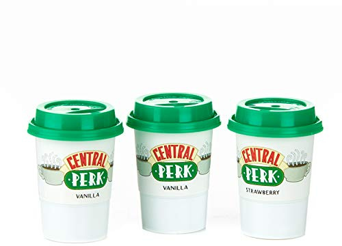 Central Perk Lip Balm - Set of 3 Flavored Chapsticks - Officially Licensed FRIENDS Show Merchandise