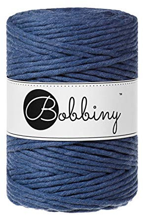 Bobbiny Makramee Kordel 5mm - 100m Wahl (Jeans)