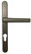 Poignées Alu De Porte Etroite 24mm / Porte fenêtre - Gris
