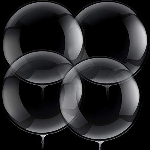 30 Stücke Blase Transparent Luftballons Bobo Ballons Kristall Blase Klar Ballons für Geburtstag Party Haus Weihnachten Hochzeit Jahrestag Indoor und Outdoor (24 Zoll)