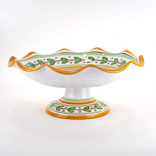 Etagere aus sizilischer Keramik von Caltagirone Dekor Acanto (Ø 35 cm)