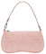 JW PEI 90s Shoulder Bag for Women Vegan Leather Crocodile Purse Classic Clutch Handbag (Pink)