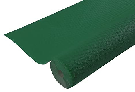 PRONAPPE - Réf. R802018I - Nappe jetable en papier gaufré - Rouleau de 20 M de long et 1,18 M de large - Gaufrage unique, esthétique et profond - Fabriqué en France - Couleur vert sapin