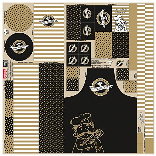 STEINBECK Näh-Panel für Küchenartikel DIY inkl. Anleitung Happy Kitchen (Meisterkoch)