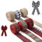 6,4 Meter 40 mm Polyester-Schleifenband, kariert, Rot, Weizen, Schwarz, Rost, Drahtrand, Büffel, flaches Tartan-Band, Rolle für Geschenkverpackungen, Zuhause, Party, Weihnachtsdekoration