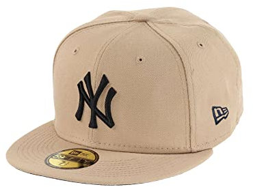 New Era New York Yankees MLB Camel Navy Undervisor Cooperstown 59Fifty Basecap - 7 5/8-61cm (XL)
