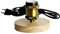 TIANFAN Holz Vintage Edison Lampenfassung E27 Retro Lampenfassung Sockel 1,8 m Kabellänge EU-Stecker mit Dimmer (Französisch golden)