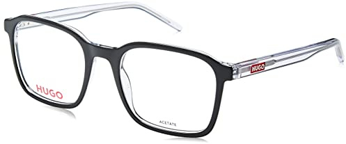 HUGO HG 1202 Brille, Black Crystal, 53 für Herren, Schwarz (Black Crystal)